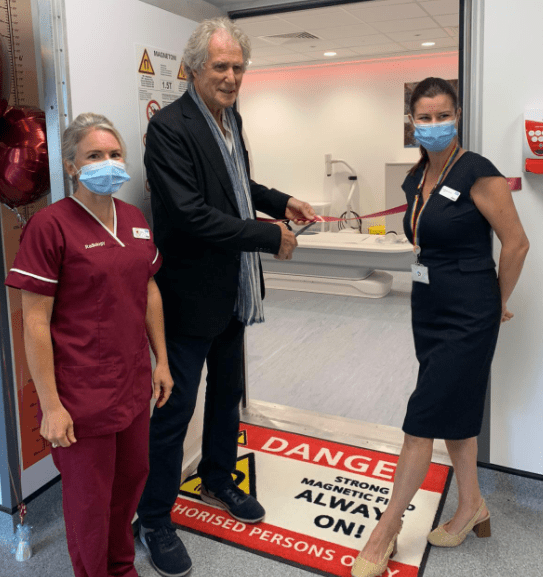 SCANNER AT LYMINGTON HOSPITAL HAD A ROCK ‘N ROLL UNVEIL BY DIRE STRAITS